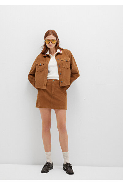 Mavi Brown Velvet Skirt 1310831-91393