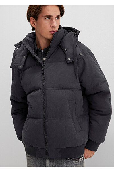 Mavi Hooded Anthracite Jacket Oversized / Wide Cut 0110553-88170