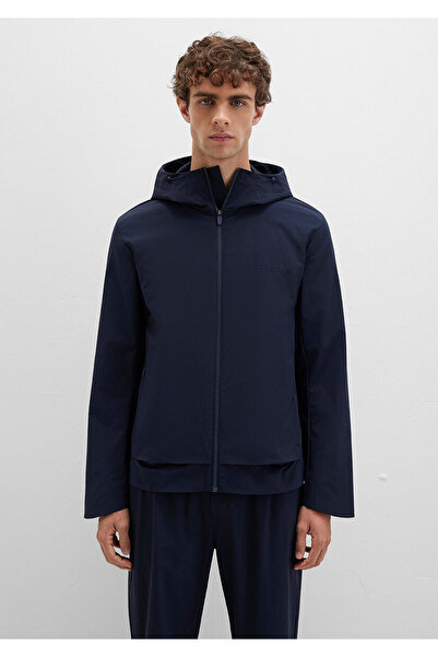 Mavi με κουκούλα Αθλητικό μπουφάν Navy Blue Regular Fit / Normal Cut 0110728-86623