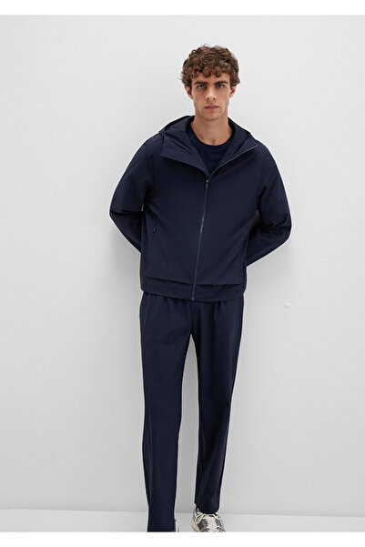 Mavi με κουκούλα Αθλητικό μπουφάν Navy Blue Regular Fit / Normal Cut 0110728-86623