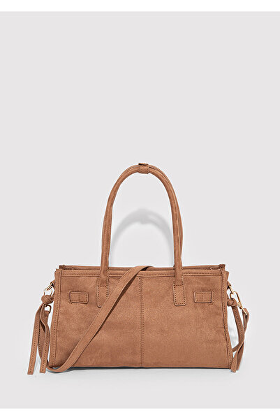 Mavi Faux Suede Brown Shoulder Bag 1913474-71179