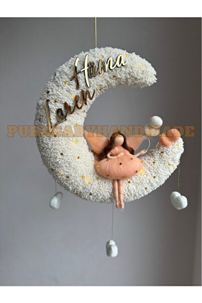 Pure Kız bebek ledli keçe bebekli kapı süsü