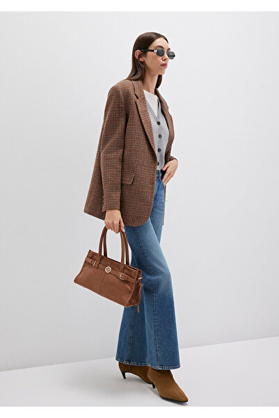 Mavi Faux Suede Brown Shoulder Bag 1913474-71179