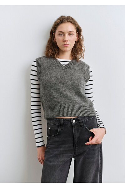 Mavi Wool Blended Anthracite Sweater Slim Fit / Slim Fit 1710711-87829