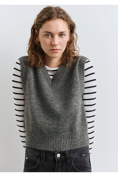 Mavi Wool Blended Anthracite Sweater Slim Fit / Slim Fit 1710711-87829