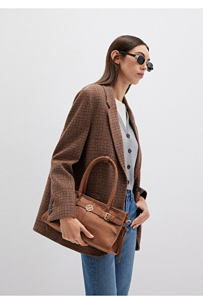 Mavi Faux Suede Brown Shoulder Bag 1913474-71179