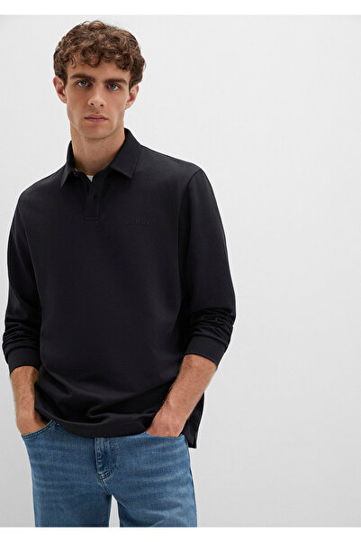 Mavi Button Detailed Black Polo T-Shirt Regular Fit / Regular Cut 0613043-900