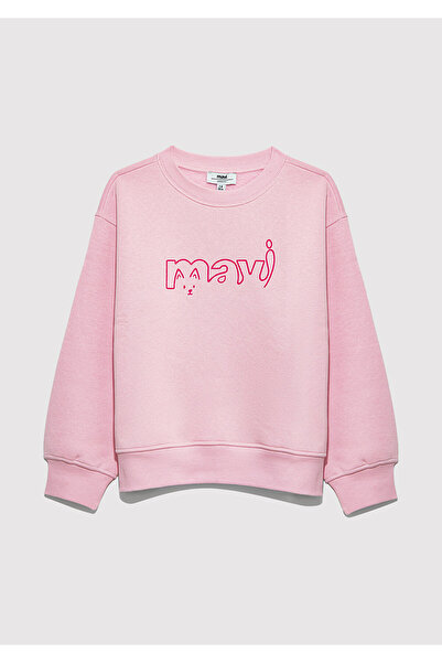 Mavi Rosa Sweatshirt mit Katzen-Logo-Aufdruck 7S10162-70973
