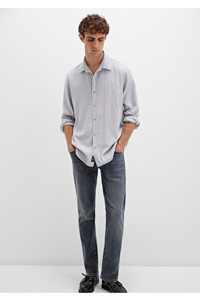 Mavi Striped Gray Shirt Regular Fit / Regular Cut 0211709-91016