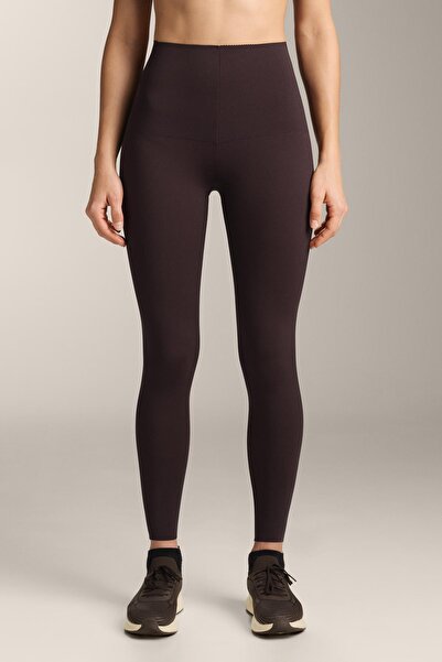 Oysho بنطال ضيق عالي الخصر للتحكم في الضغط على القلب بطول الكاحل