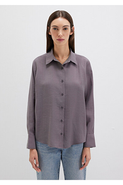 Mavi Anthracite Tencel Tm Lyocell Shirt Loose Fit / Relaxed Fit 1211373-90721