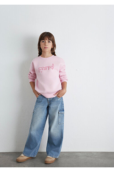 Mavi Rosa Sweatshirt mit Katzen-Logo-Aufdruck 7S10162-70973