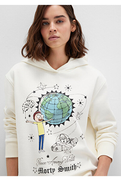 Mavi Φούτερ με στάμπα Rick And Morty 1S10468-80194