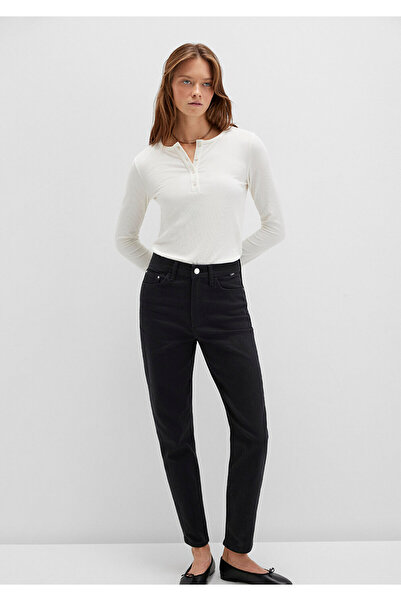 Mavi Langärmliges Basic-T-Shirt in Ecru, schmale Passform / enge Passform 1613621-80194