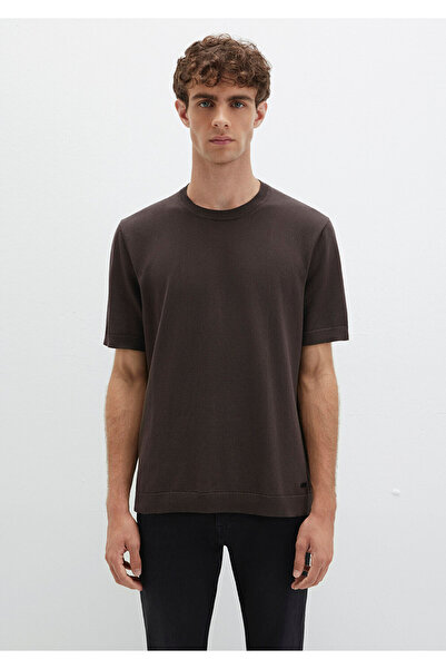 Mavi Short Sleeve Brown Knit T-Shirt Regular Fit / Standard Cut 0710312-70219