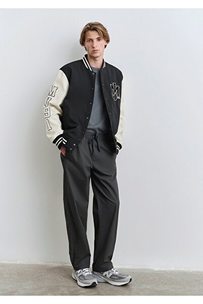 Mavi Anthracite Trousers with Stitching Detail 0010477-80106