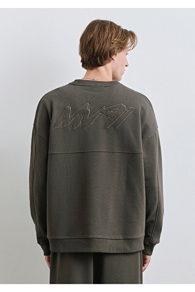 Mavi Πράσινο φούτερ με στάμπα πλάτης MV91 0S10405-71542