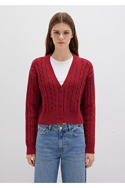 Mavi Buttoned Red Cardigan Regular Fit 1710576-70391