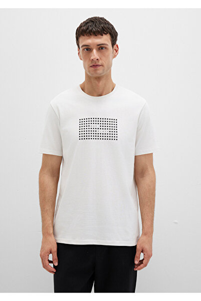 Mavi Black Printed Ecru T-Shirt Regular Fit 0612866-70057