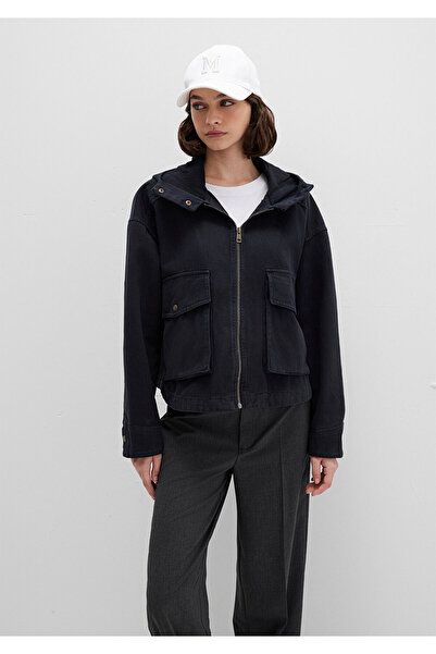 Mavi Μπουφάν Anthracite με λεπτομέρεια τσέπης Oversize / Wide Cut 1110605-70087