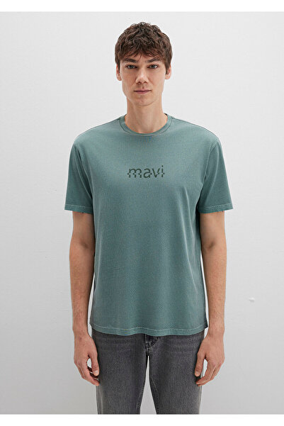 Mavi Printed Green T-Shirt Loose Fit / Loose Relaxed Fit 0612933-71917