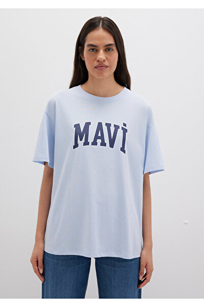 Mavi Tricou cu logo imprimat Oversize / Wide Cut 1600843-70717