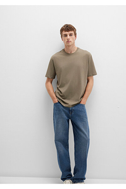 Mavi Μπλουζάκι Haki Basic Loose Fit / Bol Rahat Kesim 066249-71816