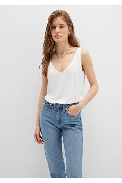 Mavi Λεπτομέρεια δαντέλας Tencel TM White Modal Singlet Slim Fit / Slim Fit 1613215-70057