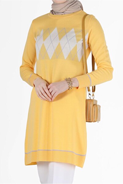 Alvina BAKLAVA PATTERNED DETAILED KNITWEAR TUNIC 42020