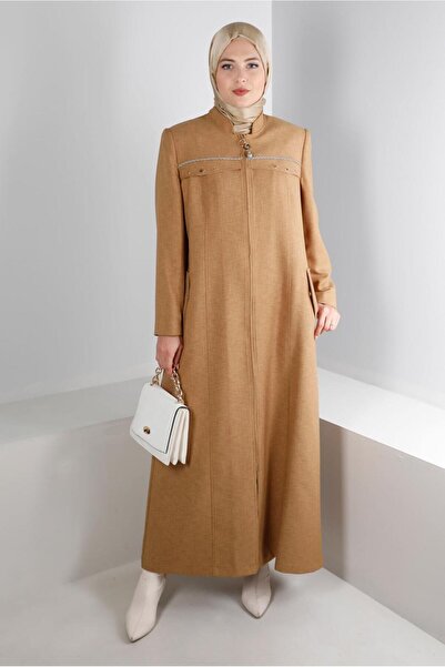 Alvina DOMINANT COLLAR ZIPPERED COAT 10694