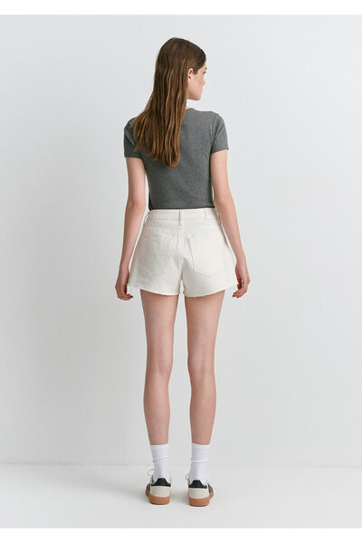 Mavi Rosie 90S White Jean Shorts 1447489739