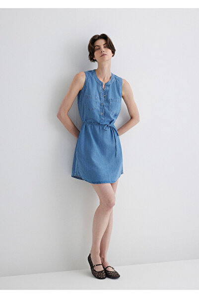 Mavi Suzy Gold Classic Open Jean Dress 130317-89756