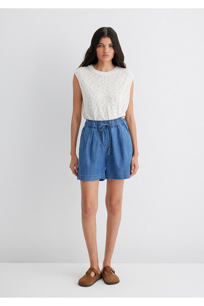 Mavi Penny Gold Classic Indigo Blue Jean Shorts 1410075-90104