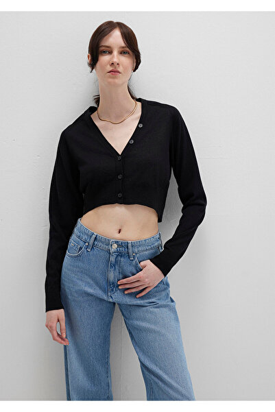 Mavi Schwarze Crop-Cardigan, kurz geschnitten 1710690-900