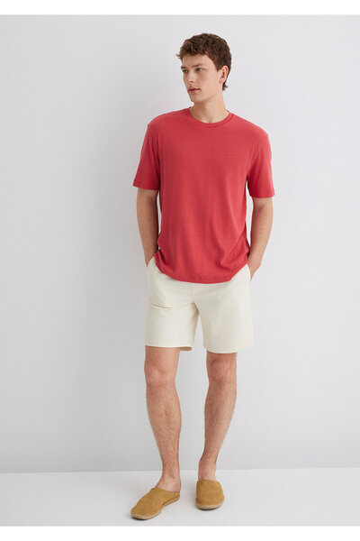 Mavi Κόκκινο βασικό μπλουζάκι κανονική εφαρμογή / κανονική κοπή 0612944-70985