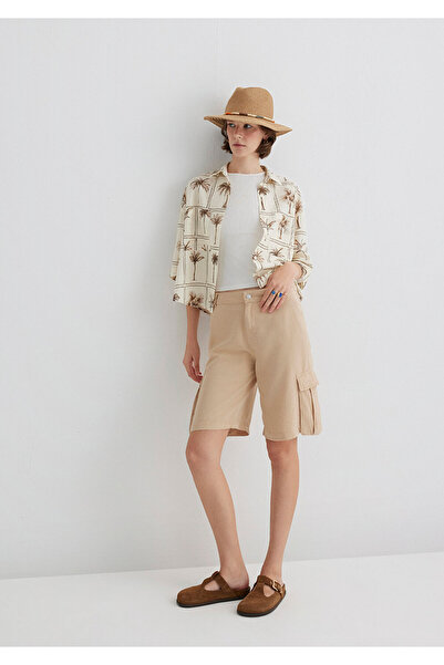 Mavi Beige Cargo Shorts 1410233-87119