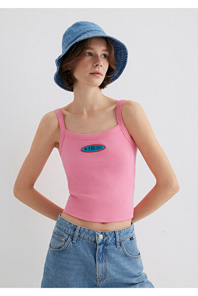 Mavi Indigo Turtles bedrucktes rosa T-Shirt, tailliert / eng anliegend geschnitten 1613534-71028