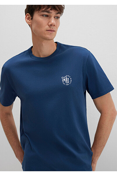 Mavi T-Shirt mit MJ-Logo-Aufdruck, lockere Passform / bequemer Schnitt 0612839-89287