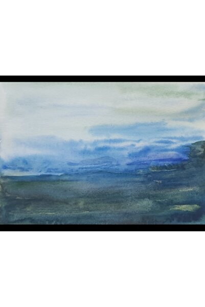 Sanat Markt Kırmızı Siyah Girdap Tablosu - Akrilik Boya - yanları boyalıdır