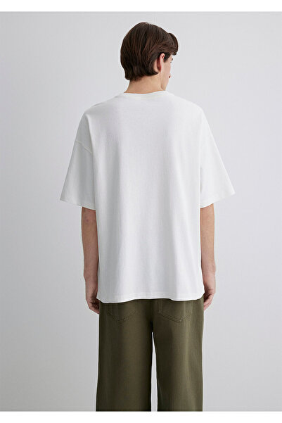 Mavi Ecru Basic T-Shirt Oversize / Weite Schnitt 0612641-70057