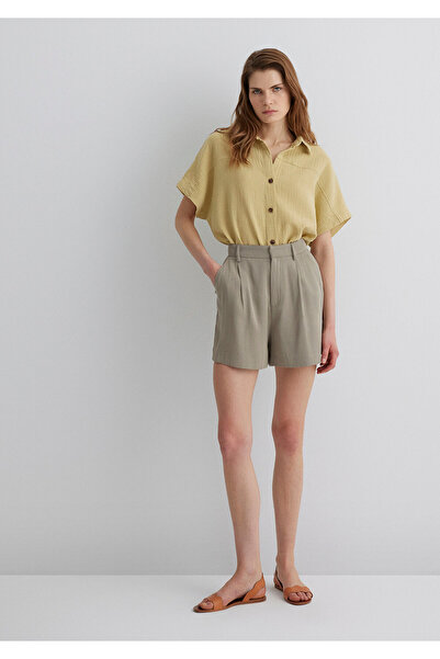 Mavi Lux Touch Tencel Tm Gray Lyocell Shorts 1410163-70352