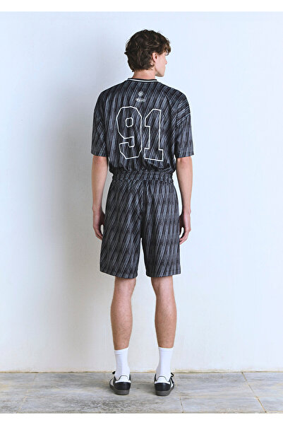 Mavi 91 Printed Black Shorts 0410289-90556