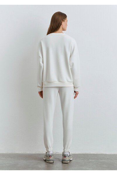 Mavi Lux Touch Велосипедна комір Екрю Світшот 1S10422-70057