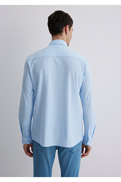 Mavi Cămașă albastră cu dungi Slim Fit / Slim Fit 0211404 -89506