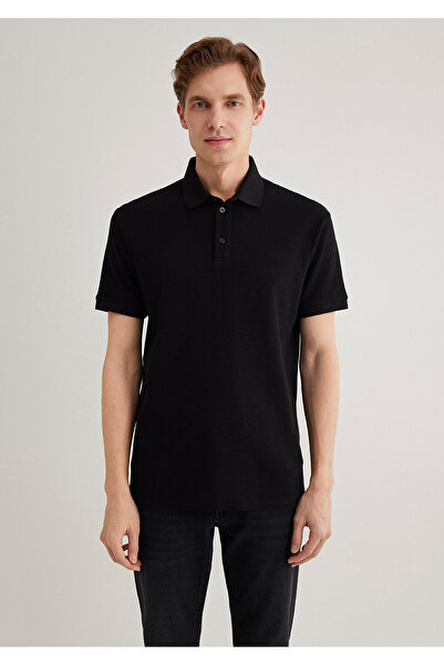 Mavi Černé Polo tričko Slim Fit / Slim Fit 0612521 -900