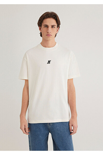 Mavi Graues T-Shirt mit Pro-Logo, lockere Passform / lockere, entspannte Passform 0612745 -70057