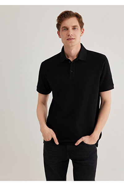 Mavi Černé Polo tričko Slim Fit / Slim Fit 0612521 -900