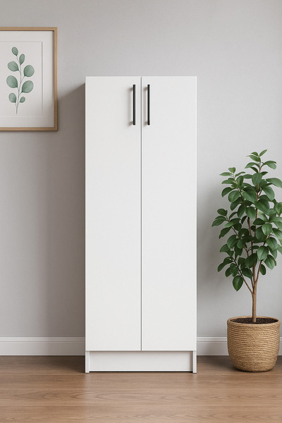 Genel Markalar 2 Kapaklı Çok Amaçlı Kiler Dolabı (130×50×30 cm)