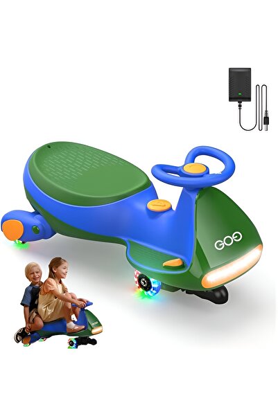GO9 Hibobi Electric Wiggle Car with Pedal, 2 in 1 Swing Car , Rechargeable Battery, Anti-Rollover