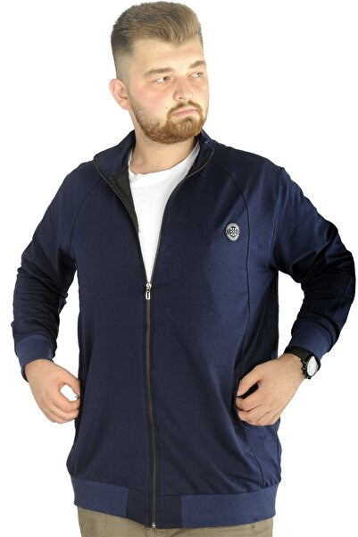 ModeXL Mode Xl Plus Size Φούτερ Top 2ip Επιλέξτε τη λειτουργία σας 21202 Navy Blue